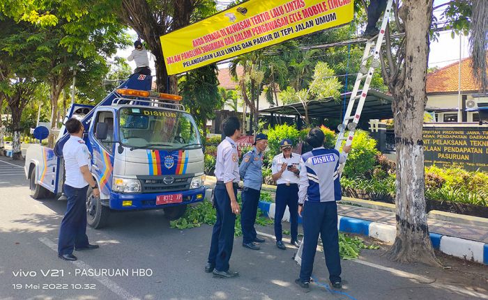 Mobil ETLE Beroperasi, Dishub dan Satlantas Kota Pasuruan Sosialisasi Kawasan Tertib Lalu Lintas