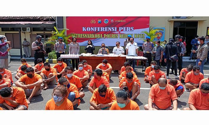 Januari-Maret 2021, Polres Kediri Kota Amankan 41 Tersangka Narkoba Januari-Maret 2021, Polres Kediri Kota Amankan 41 Tersangka Narkoba
