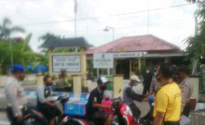 PPKM Mikro, Polsek Pangkur Rajin Operasi Yustisi PPKM Mikro, Polsek Pangkur Rajin Operasi Yustisi