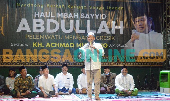 Ini Tiga Pesan Bupati Gresik saat Hadir di Haul Mbah Sayyid Abdullah