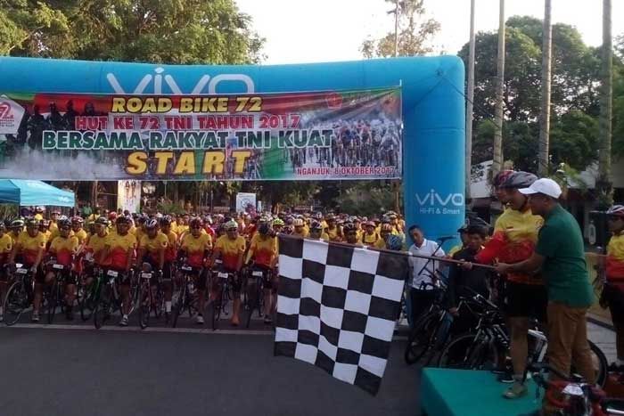 Danrem Pimpin Langsung Road Bike 72 Nganjuk-Trowulan