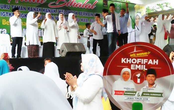 Ketua Muslimat NU Blitar Ajak Guru TK NU Dukung Khofifah