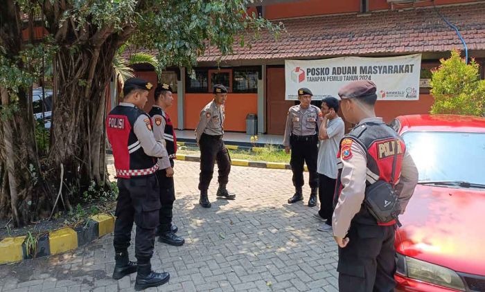 Pastikan Tahapan Pemilu 2024 Aman, Polres Kediri Kota Gelar Patroli