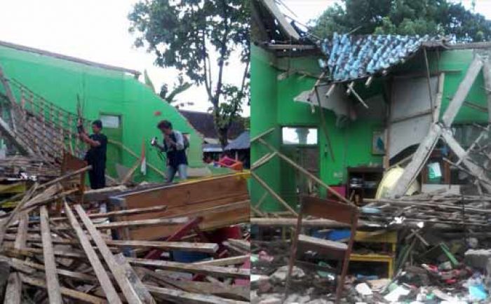 Gedung TK di Desa Kedungputri Ngawi Ambruk, Belasan Murid Terluka 