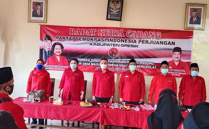 Gelar Rakercab, PDIP Gresik Optimis Menang Pemilu Nasional 3 Kali Berturut-turut Gelar Rakercab, PDIP Gresik Optimis Menang Pemilu Nasional 3 Kali Berturut-turut
