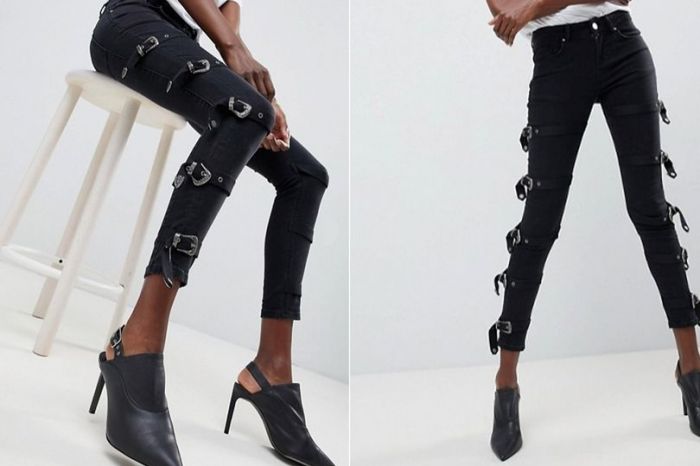 Tren Mode Baru, Jeans dengan 10 Gesper Tren Mode Baru, Jeans dengan 10 Gesper