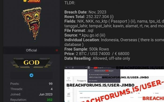 Hacker Bobol Website KPU dan Jual Data DPT Hingga Rp1,1 Miliar Hacker Bobol Website KPU dan Jual Data DPT Hingga Rp1,1 Miliar