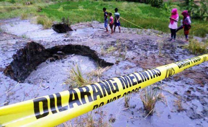 Titik Semburan Lumpur di Gondang Bojonegoro Makin Lebar, BLH Tunggu Hasil Lab