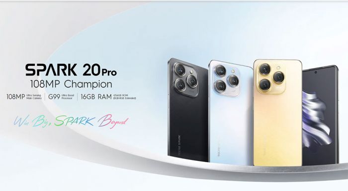 Tecno Spark 20 Pro Rilis, ini Spesifikasinya!