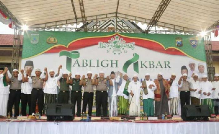 Bermohon Pemilu Damai dan Lancar, Polres Pasuruan Gelar Tabligh Akbar