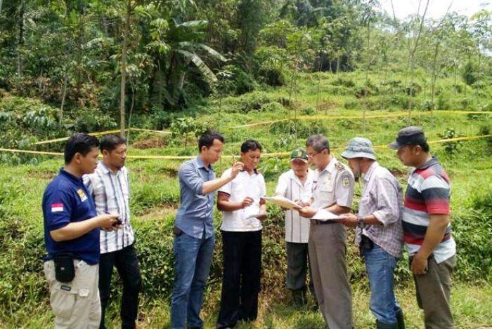 Kasus Penanaman Kebun Sengon di Blitar, Penyidik dan BPN Turun Ke Lokasi Kasus Penanaman Kebun Sengon di Blitar, Penyidik dan BPN Turun Ke Lokasi