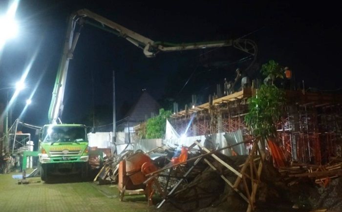 Progres Rendah, Pembangunan Garasi Pendopo Pemkab Pasuruan Disorot Kalangan LSM