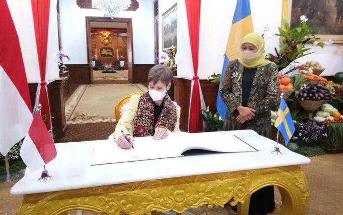 Gubernur Khofifah Jajaki Kerja Sama Transportasi Berbasis Listrik dengan Pemerintah Swedia Gubernur Khofifah Jajaki Kerja Sama Transportasi Berbasis Listrik dengan Pemerintah Swedia