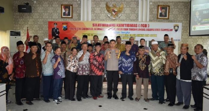 Ciptakan Pemilu Aman dan Damai, Kapolresta Sidoarjo Gandeng Kemenag dan Tokoh Lintas Agama