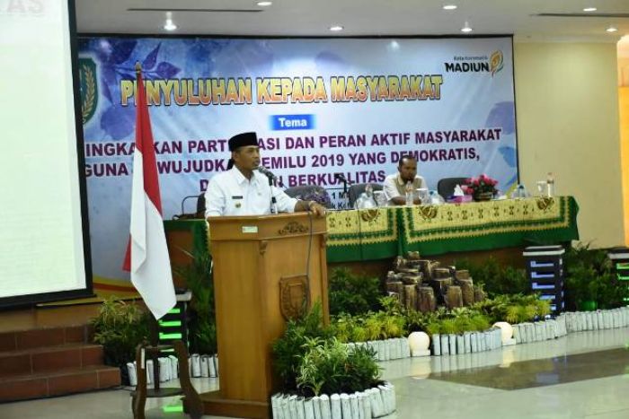 Kasdim 0803/Madiun: Peran Aktif Masyarakat Sangat Penting Guna Sukseskan Pemilu 2019