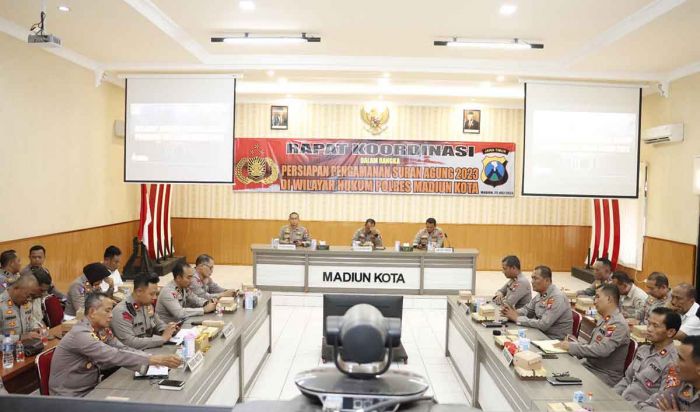 Persiapkan Pengamanan Suroan Agung PSHW-TM, Polres Madiun Kota Gelar Rakor Persiapkan Pengamanan Suroan Agung PSHW-TM, Polres Madiun Kota Gelar Rakor