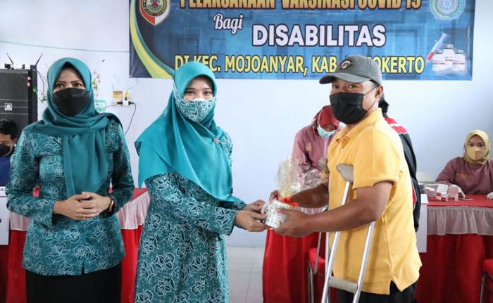 TP PKK Mojokerto Gencarkan Vaksinasi Bagi Penyandang Disabilitas