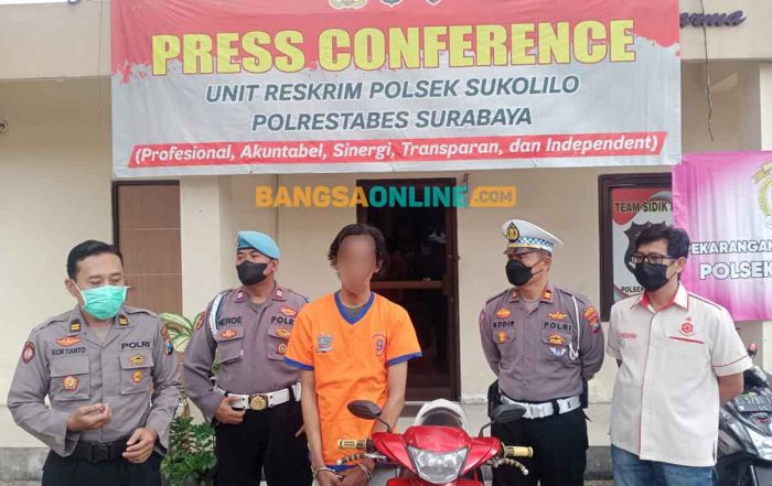 Gondol Motor Teman, Pemuda dari Jakarta Ditangkap Warga Pumpungan Surabaya