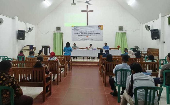 Tingkatkan Partisipasi Masyarakat di Pilwali Surabaya, KPU Sosialisasi Pada Jemaat Gereja Protestan Tingkatkan Partisipasi Masyarakat di Pilwali Surabaya, KPU Sosialisasi Pada Jemaat Gereja Protestan
