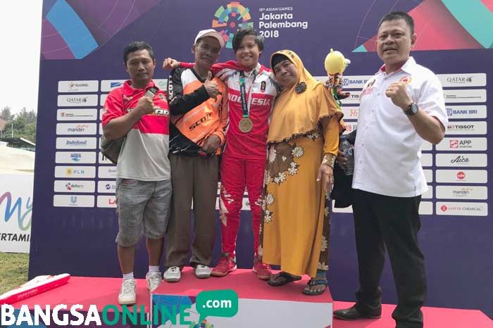 Wiji Lestari, Atlet Sepeda BMX Asal Blitar Raih Perunggu Asian Games 2018 Wiji Lestari, Atlet Sepeda BMX Asal Blitar Raih Perunggu Asian Games 2018