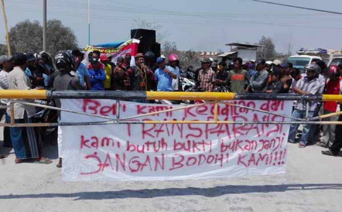 Ratusan Warga Manyar Gresik Demo Proyek Pelabuhan Internasional, Minta Dipekerjakan