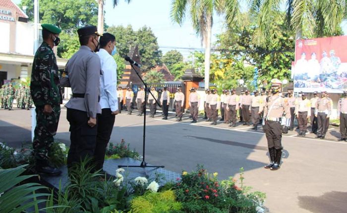 Wali Kota Kediri Hadiri Apel Pengamanan Larangan Mudik