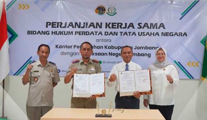 BPN dan Kejari Jombang Teken MoU Bidang Hukum BPN dan Kejari Jombang Teken MoU Bidang Hukum