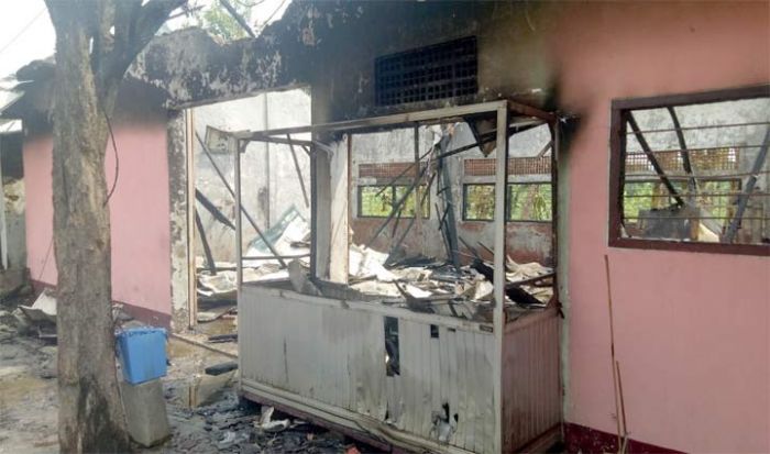 Elpiji Bocor, Rumah Makan Padang di Sidoarjo Ludes Terbakar