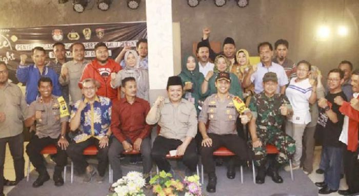 Polres dan KPU Ngawi Ngopi Bersama Parpol dan Tim Pemenangan Pilpres