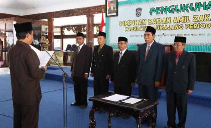 Lima Pengurus Baru BAZNAS Lumajang Dikukuhkan