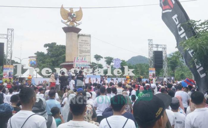 Berbagai Kegiatan Meriahkan Millennial Road Safety Festival di Alun-alun Trenggalek