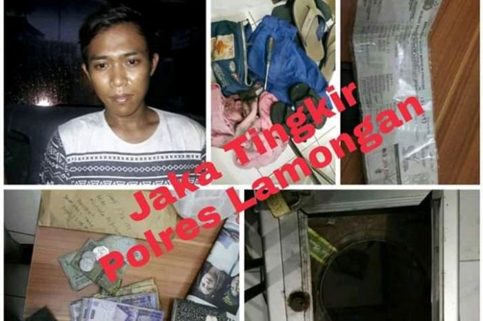 Maling Kotak Amal di Lamongan Dibekuk Polisi, Beraksi di 20 TKP Maling Kotak Amal di Lamongan Dibekuk Polisi, Beraksi di 20 TKP