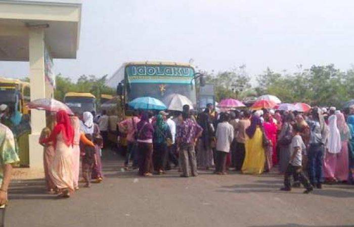 355 Calon Haji dari Banyumas yang Tergabung dalam Kloter 11 Berangkat Dini Hari Tadi