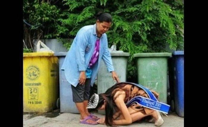 Menangi Kontes Kecantikan, Gadis ini Cium Kaki Ibunya yang Pemulung Menangi Kontes Kecantikan, Gadis ini Cium Kaki Ibunya yang Pemulung