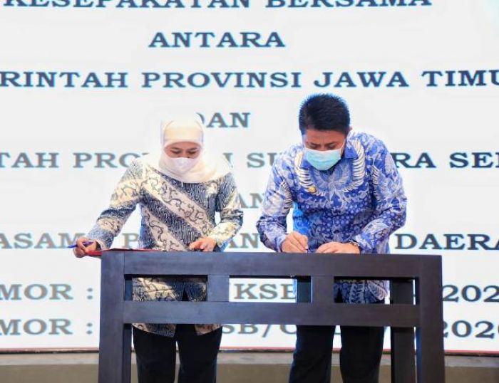 Gubernur Khofifah Pimpin Misi Dagang ke Sumsel, Transaksi Rp 306.548.050.000,- Gubernur Khofifah Pimpin Misi Dagang ke Sumsel, Transaksi Rp 306.548.050.000,-