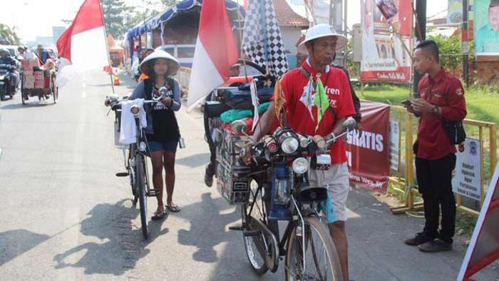 Sosialisasi Pilgub Jatim, KPU Mojokerto Gandeng 2.000 Pecinta Sepeda 