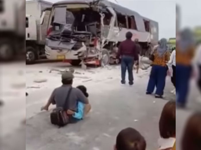 Kecelakaan Maut Bus dan Truk di Ruas Tol Lampung, 1 Korban Tewas