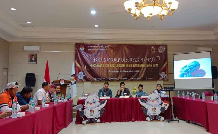 Persiapan Distribusi Logistik Pemilu 2024, KPU Sumenep Gelar FGD