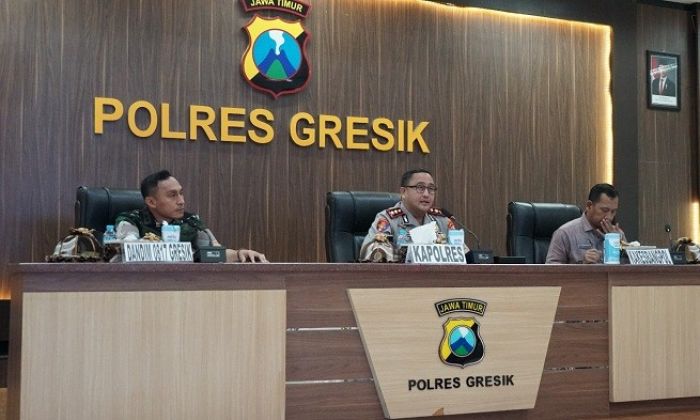 Jelang Pengesahan Warga Baru PSHT, Polres Gresik Gelar Rakor Pengamanan Bulan Suro