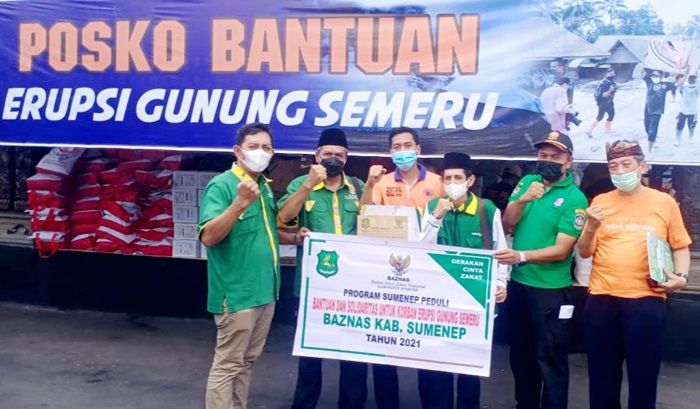 Bentuk Solidaritas, Baznas Sumenep Salurkan Bantuan untuk Korban Erupsi Gunung Semeru Bentuk Solidaritas, Baznas Sumenep Salurkan Bantuan untuk Korban Erupsi Gunung Semeru