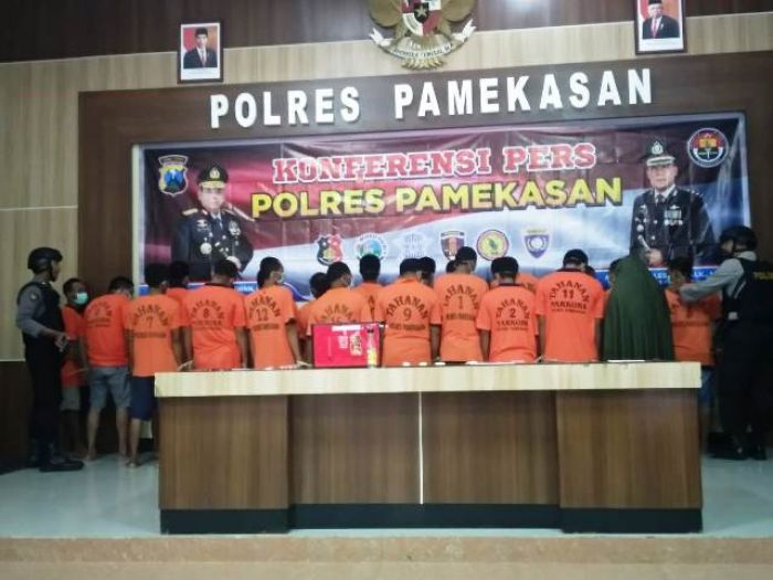 14 Pengedar dan 10 Pengguna Obat Terlarang Diringkus Satresnarkoba Polres Pamekasan 