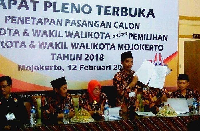 KPU Tetapkan 4 Paslon Wali Kota Mojokerto