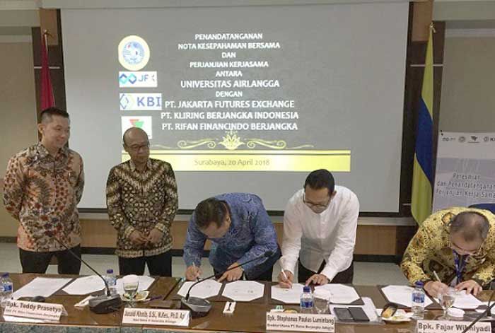 Gandeng Tiga PT, Unair Edukasi Tenaga Pialang 