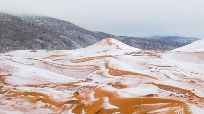 Salju di Gurun Sahara, Ini Dugaan Penyebabnya Salju di Gurun Sahara, Ini Dugaan Penyebabnya