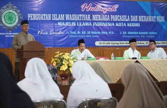 Halaqah MUI Kota Kediri, Gus Qowim Tegaskan Pentingnya Islam Wasathiyah