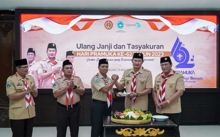 Tasyakuran Hari Pramuka ke-62, Bupati Yuhronur Bilang Begini Tasyakuran Hari Pramuka ke-62, Bupati Yuhronur Bilang Begini