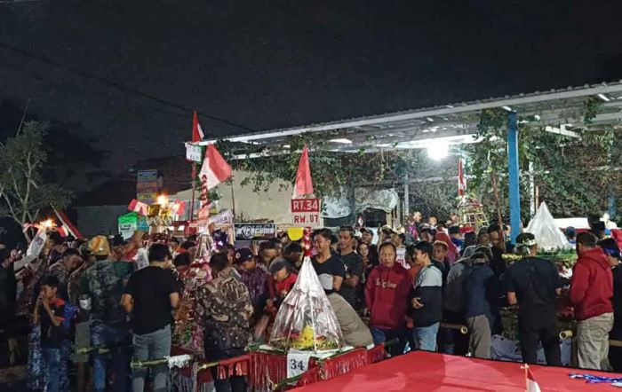 Ada Arak-arakan 100 Tumpeng dan Bantengan di Bersih Desa Sumbersuko Malang