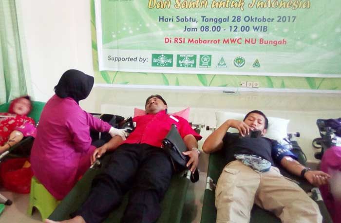 Semarakkan Hari Santri, RSI Mabarrot dan Noto Utomo Gelar Donor Darah