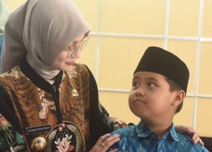 Lepas Kafila Kota Kediri, Vinanda Prameswati: Jadikan MTQ sebagai Ajang Ibadah dan Dakwah
