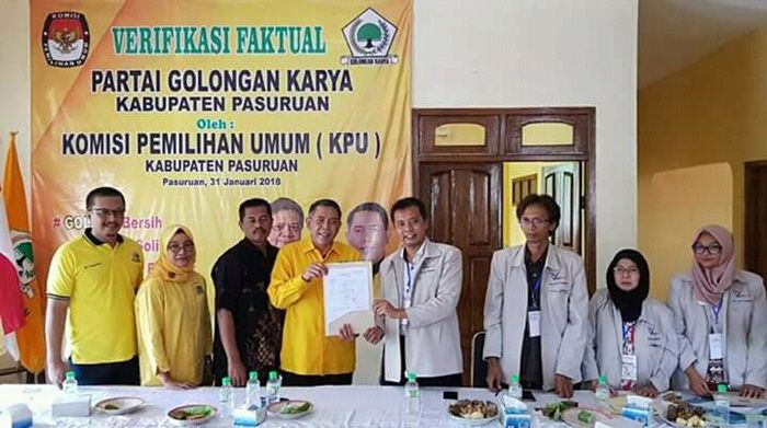 Lolos Verifikasi Faktual KPU Pasuruan, Golkar Lega Lolos Verifikasi Faktual KPU Pasuruan, Golkar Lega